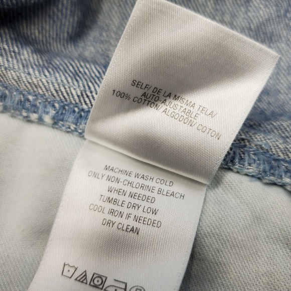 Hudson Jessie Relaxed Recoil Boyfriend Jeans Women 26 Blue Distressed Button Fly - Picture 7 of 10